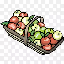 苹果篮夹艺术水果篮