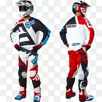 摩托车头盔狐狸赛跑服装摩托十字运动衫-摩托十字