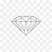 绘画纹身钻石剪贴画-钻石