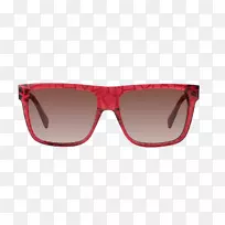 眼镜，太阳镜，护目镜，红色-古奇标志