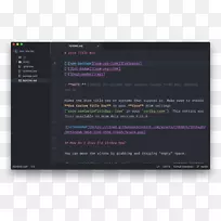 计算机软件GitHub ATOM软件构建标题栏