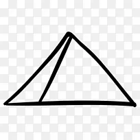 金字塔绘图计算机图标.金字塔