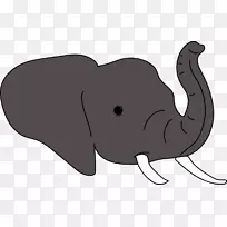 非洲大象动物动画剪贴画-大象