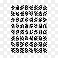 符号外星语言外星生命字母表-语言