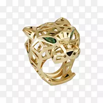 豹纹卡地亚戒指钻石戒指