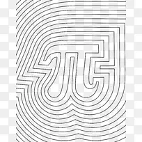 PI日着色书数学符号-pi