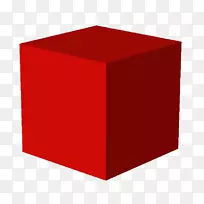 立方体三维空间-红色形状