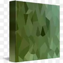 矩形方形图案-绿色抽象