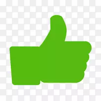 拇指信号facebook社交媒体绿色剪贴画-竖起大拇指