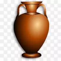 amphora陶器剪贴画-罐
