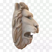 狮头狮人雕像-狮头