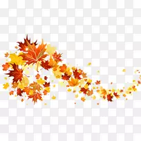 秋叶色桌面壁纸夹艺术-秋天