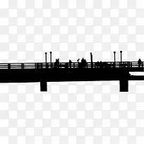 加尔维斯顿岛历史性游乐码头剪影-码头