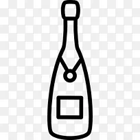 香槟酒瓶电脑图标.香槟酒瓶