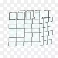 方形矩形结构面积-冰块