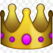 iphone表情符号社交媒体贴纸皇冠女王王冠