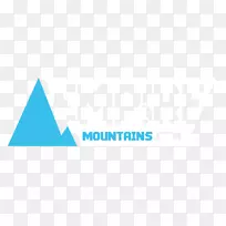 蓝色天蓝色平面设计茶山