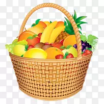 水果食品礼品篮夹艺术.野餐篮
