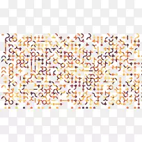 连接点拼图数字图案虚线