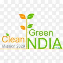 印度绿色和金色斯瓦赫·巴拉特·阿比扬清洁洁净度-干净