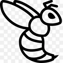 蜜蜂电脑图标黄蜂昆虫黄蜂