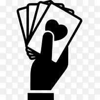 玩纸牌游戏适合电脑图标.手握