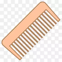 梳子电脑图标发刷发型浮满胡须梳子