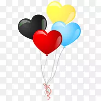 气球心脏电脑图标剪辑艺术-巴伦
