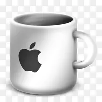 咖啡杯苹果电脑图标-杯子