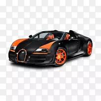Bugatti Veyron跑车Bugatti 8汽缸线车