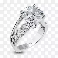 订婚戒指珠宝钻石结婚戒指订婚戒指