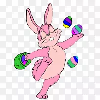 复活节兔跳夹艺术-复活节兔子