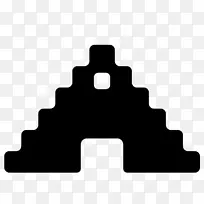 圣殿中美金字塔玛雅文明计算机图标阿兹特克金字塔