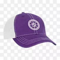 棒球帽头戴紫色紫罗兰