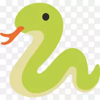 表情符号蛇Android贴纸WhatsApp-大象兔