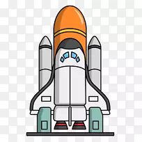 航天器火箭动画剪辑艺术-宇宙飞船