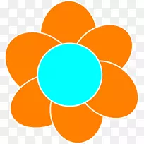 橙色皇室-免费剪贴画-橙色花