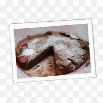 无糖巧克力蛋糕巧克力布朗尼奶油馅饼蛋糕面糊