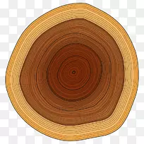 木材、树桩、剪贴画-热爱木材