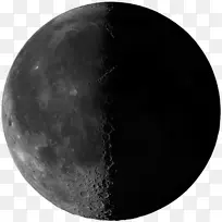 黑白单色摄影天文物体月相