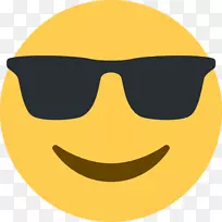 计算机图标上的表情符号太阳镜表情符号