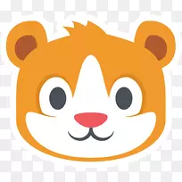 仓鼠表情面对电脑图标剪贴画仓鼠