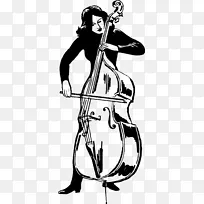 低音小提琴大提琴剪辑艺术低音