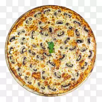 西西里披萨意大利菜熏火腿欧洲菜真菌