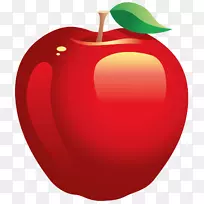 苹果汁剪贴画-红苹果