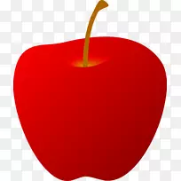 苹果老师剪贴画-红苹果