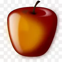 绘制苹果底片艺术-红苹果