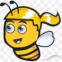 西方蜜蜂母蜂巢剪贴画-蜜蜂