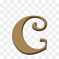数字符号圆字体.字母c