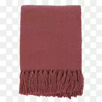 羊毛毛毯紫色衬垫全格子.马萨拉